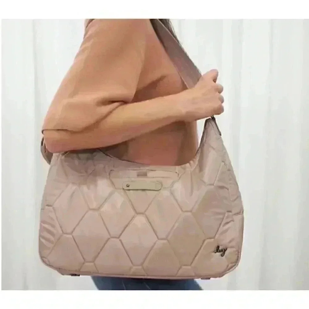 LUG Winger Hobo Bag / Crossbody / Shoulder Bag with Coin Pouch - Metalli… - Picture 9 of 16